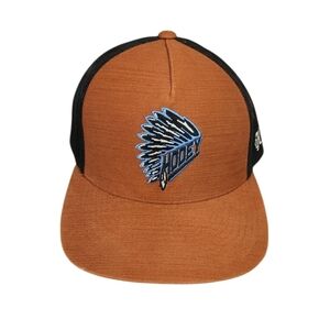 Hooey Brown and Black Cap with Embroidered Head Dress Logo